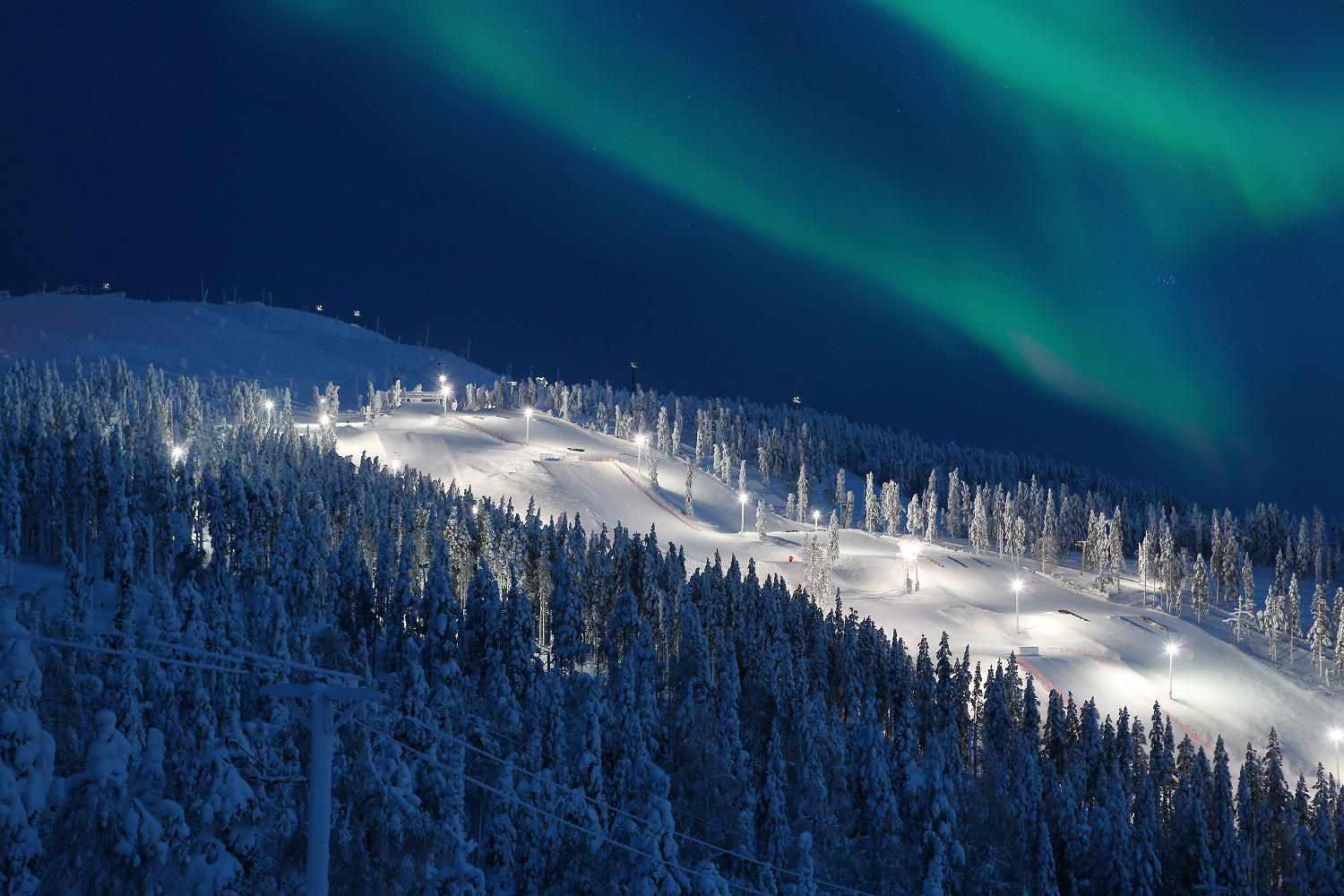Levi Lappland, Nordlichter, Finnland, Lapland Express Snowcat