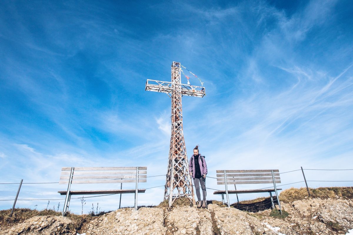 Hochgrat Wanderung Gipfelkreuz