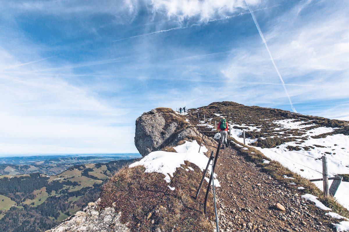 Hochgrat wanderung Gipfelkreuz
