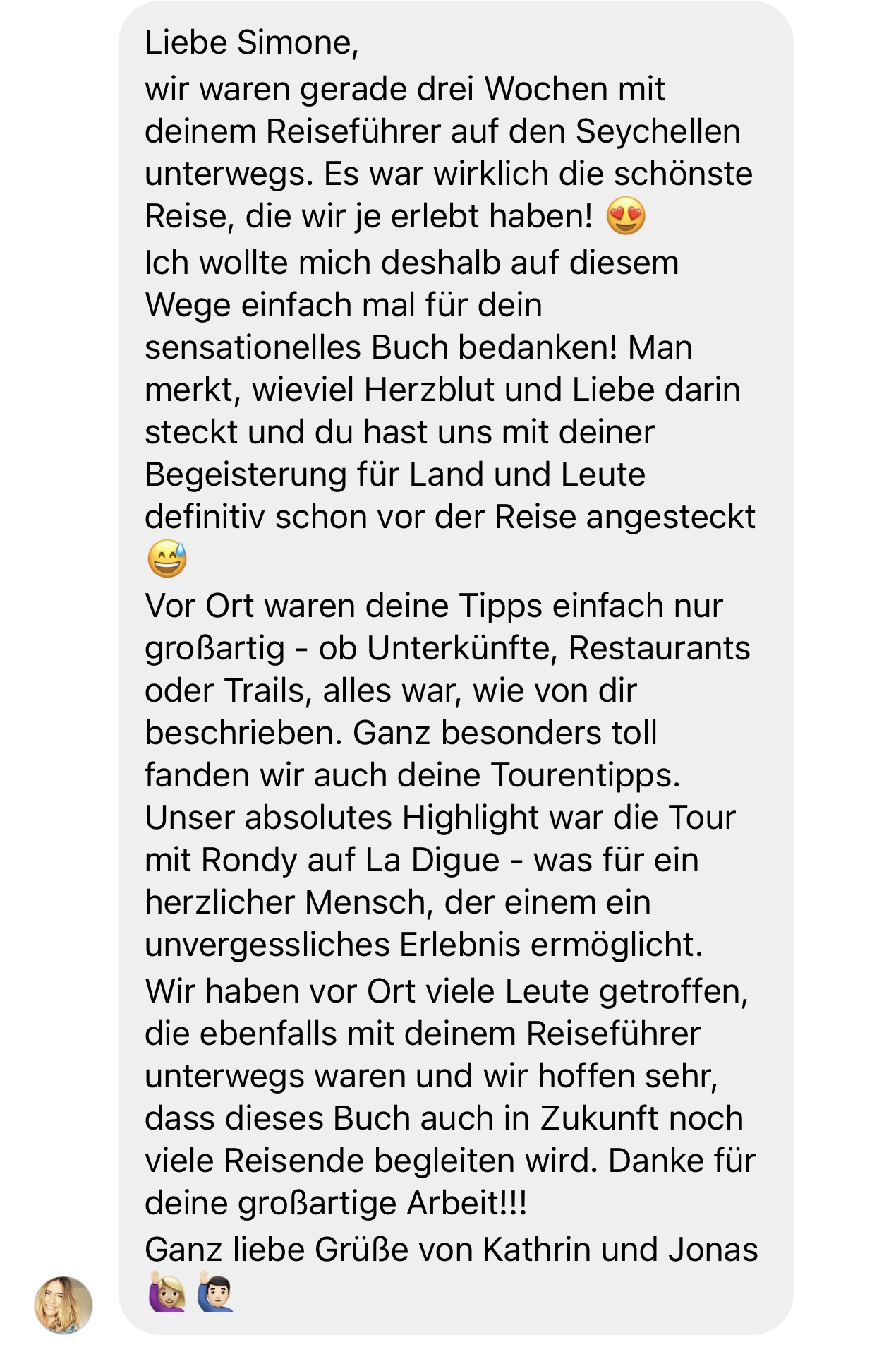 Seychellen Reiseführer Kundenstimmen