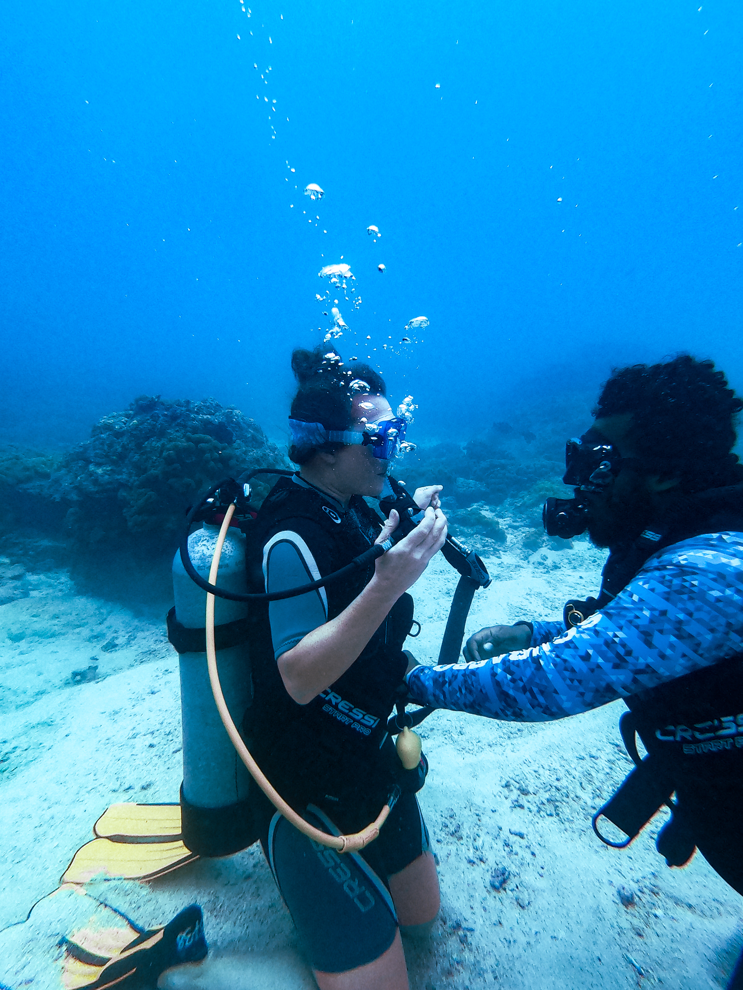 Tauchen auf Silhouette, Seychellen, PADI Open Water Diver, Hilton Labriz