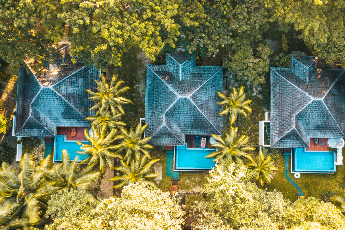 Quarantäne Silhouette Seychellen, Workation