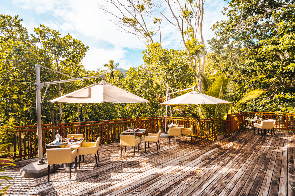 Zuhause auf Zeit das Hilton Seychelles Labriz Resort auf Silhouette