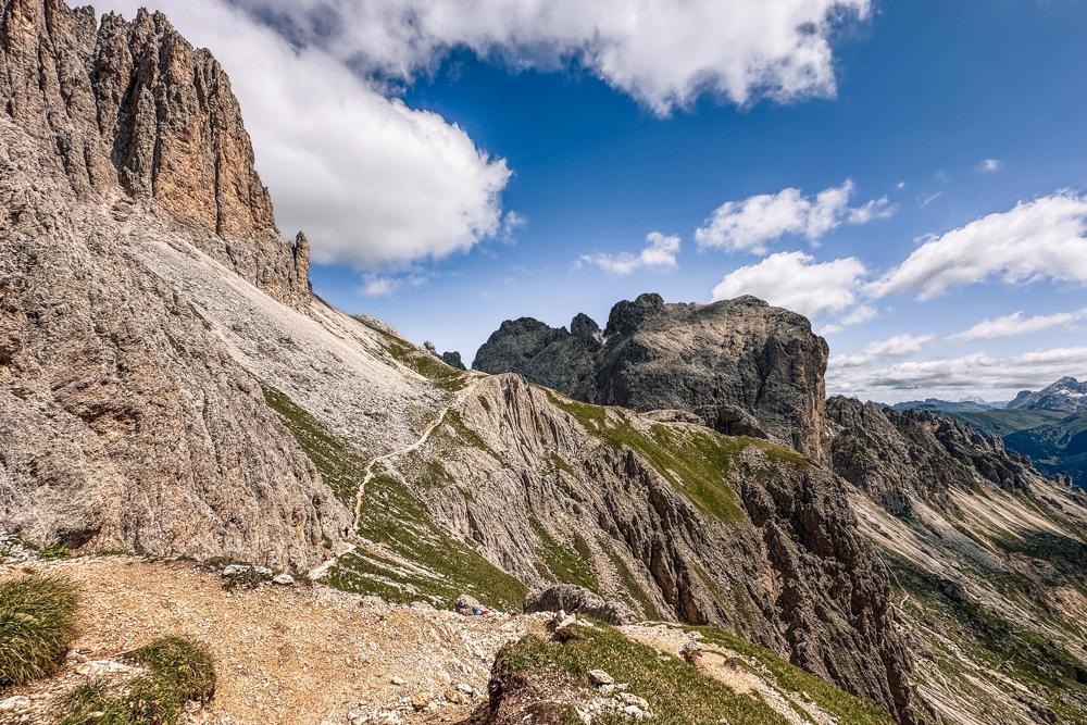 Wanderung in das Herz des Rosengarten, Eggental, Vajolon