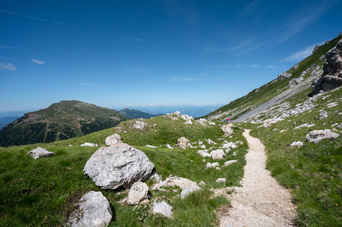 Eggental Wanderung, Panorama-Plattform Latemar.360°, dem Eggentaler Bergkino